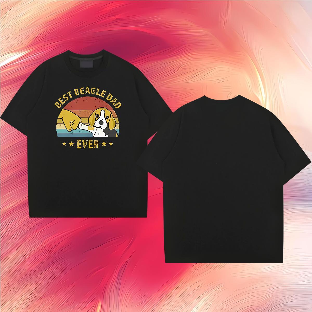Fashion New T-Shirts 100% Cotton 230g dog Sports Casual Tops Breathable Crew Neck Free Shipping Couples T Shirts Custom Printing