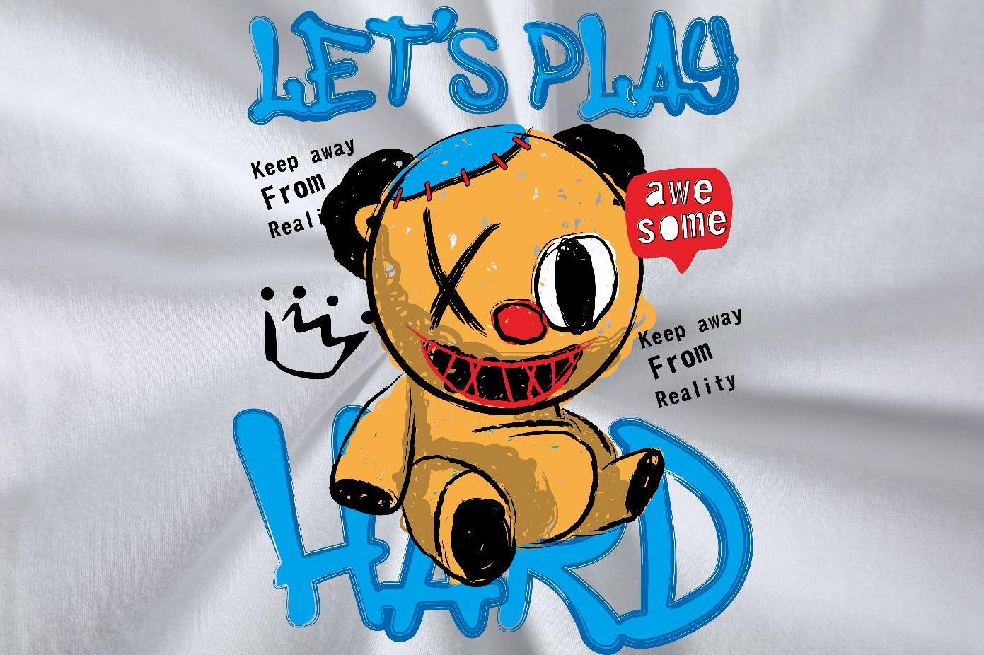 2024 Designer T-Shirts for Men 100% Cotton 230g bear Hip Hop Tops Crew Neck Loose Tshirts Oversized 4XL