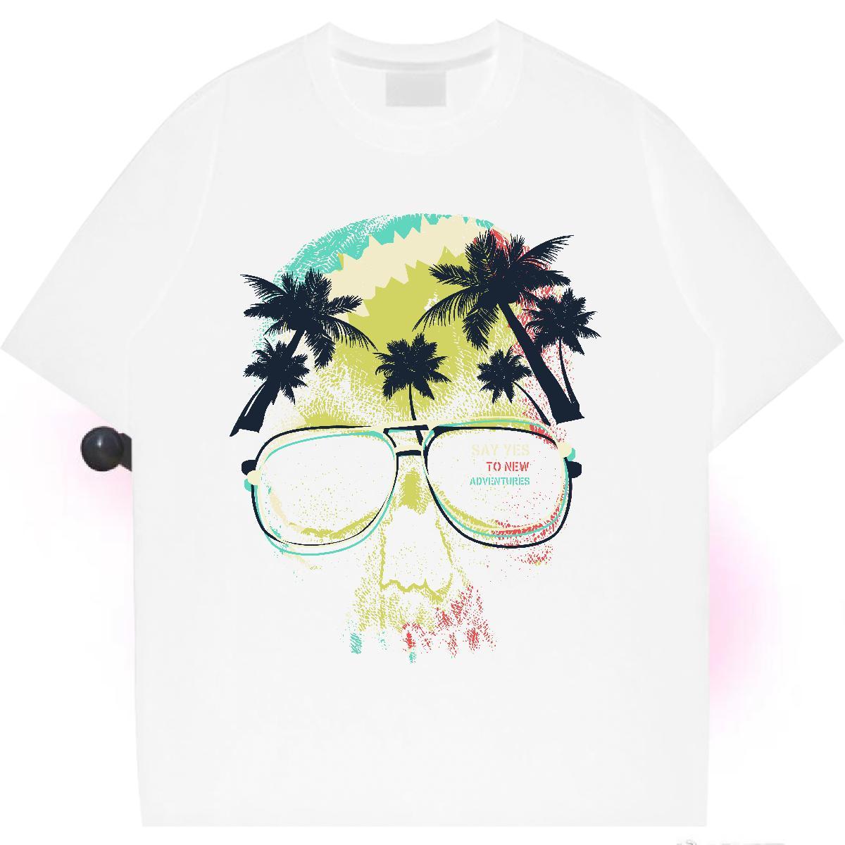 High quality T Shirts Women Comfortable Lady T shirt DIY Printed tree Home Outdoor 230g Cotton New Tops Shirt