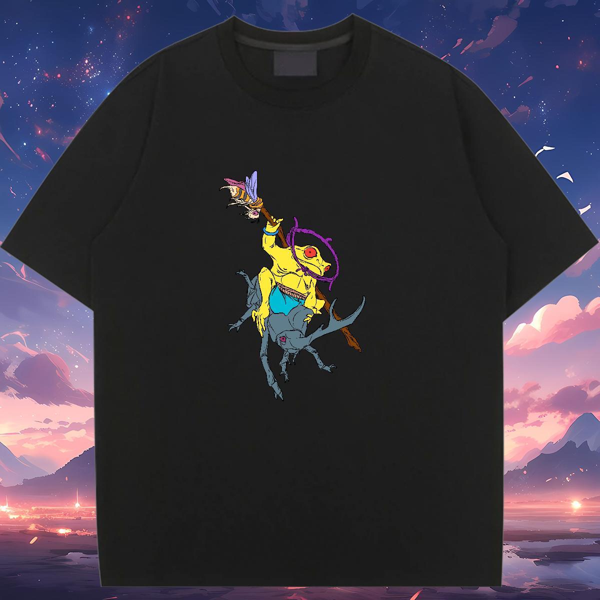 Unisex Womens T Shirts Breathable Short Sleeve Tshirt for Man Woman Skull Frog Summer Casual 230g Cotton Casual New Tops Tees