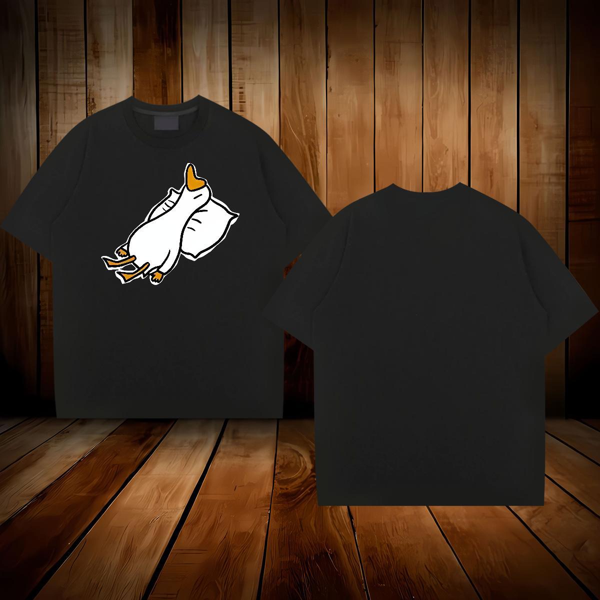 DIY Customized Men T Shirts 100% Cotton 230g duck Casual Beach Tees O Neck Short Sleeves Loose Tshirts DIY Printed