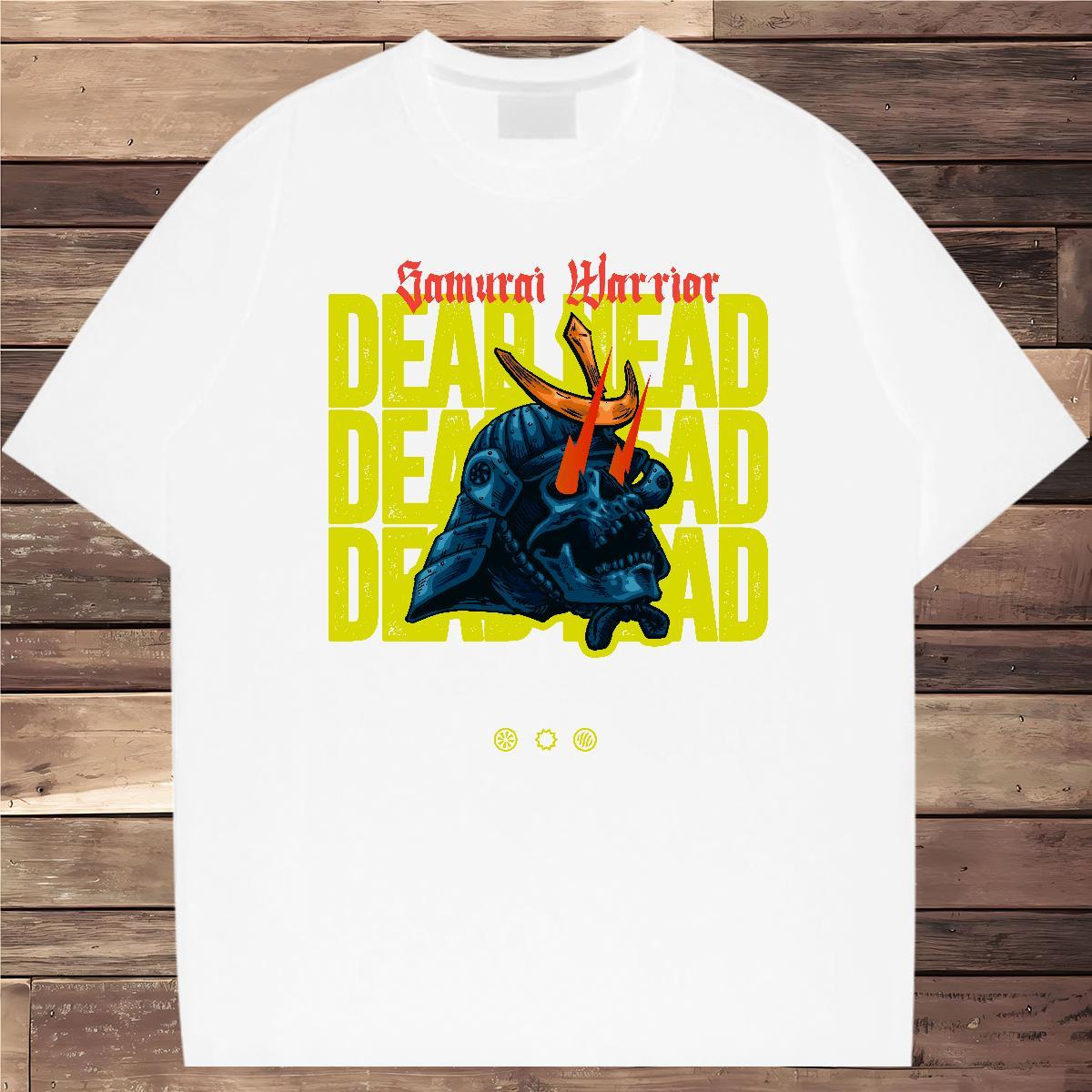Designer T-Shirts for Men skull Tshirts 230g Pure Cotton Street Wear Classic Oversized Breathable Men Clothes T-Shirt