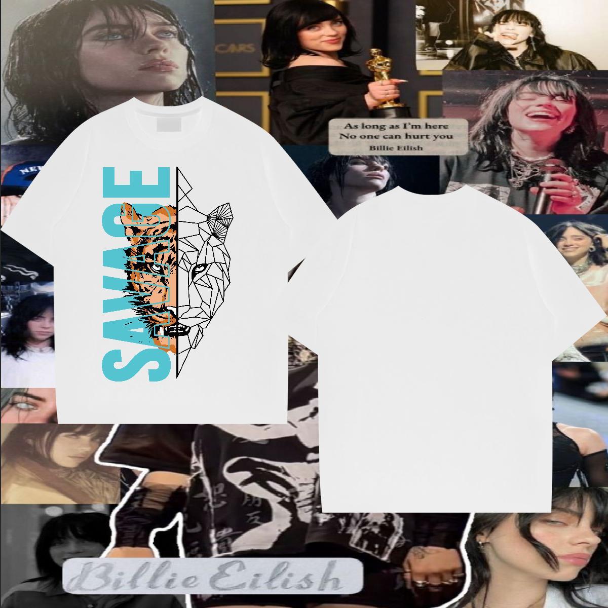 Stylist T-Shirts for Men 230g 100% Cotton tiger Casual Tee Shirt Crew Neck Breathable Brand Men Clothes T-Shirt Custom Big Size