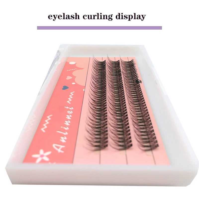 Anlinnet M-shaped professional makeup personal eyelash clusters spiral eyelashes Wispy pre made Russian natural fluffy false eyelashes W240803