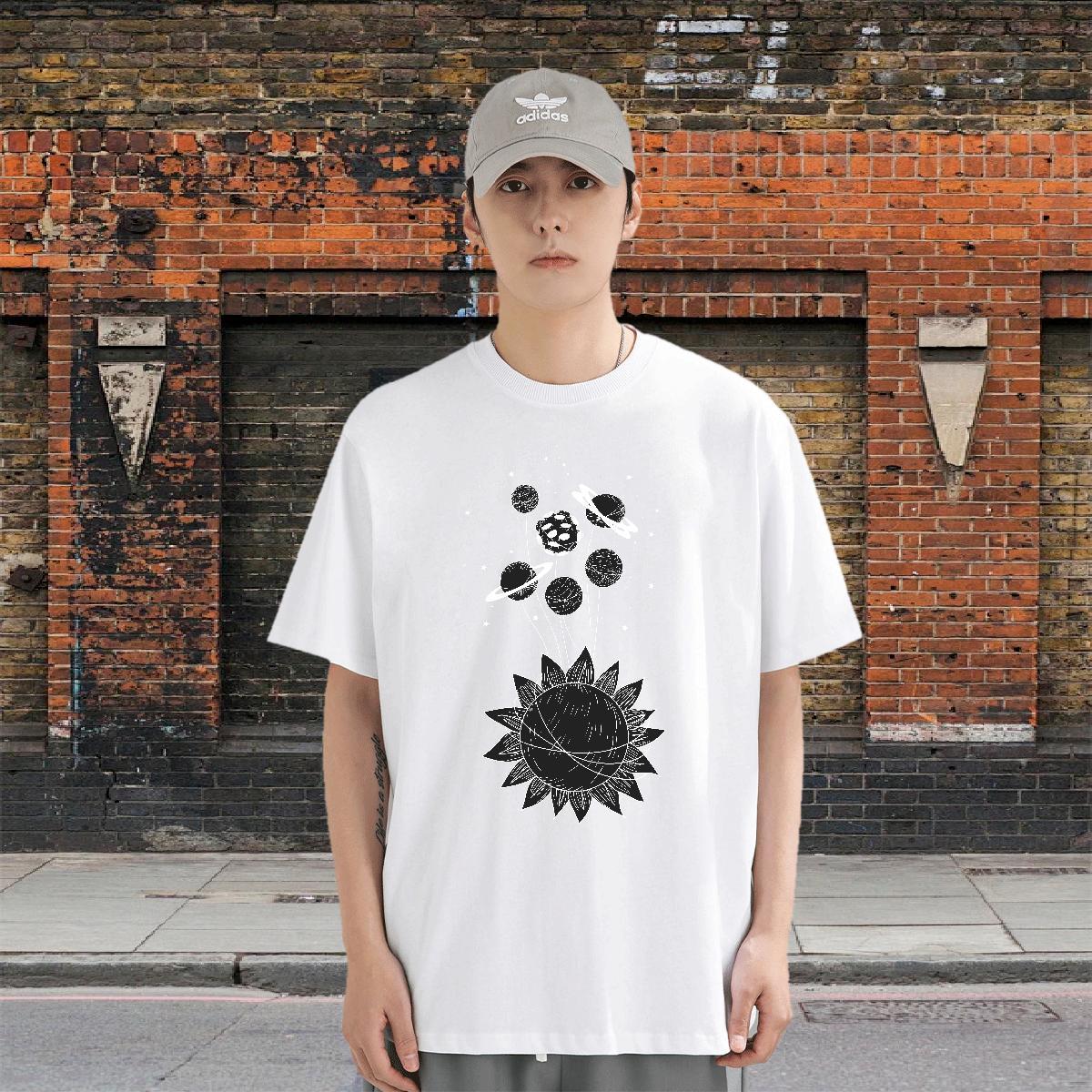 Popular Tshirts 100% Cotton 230g Sports Casual ET Oversized Breathable 2024 T shirt Top Tees