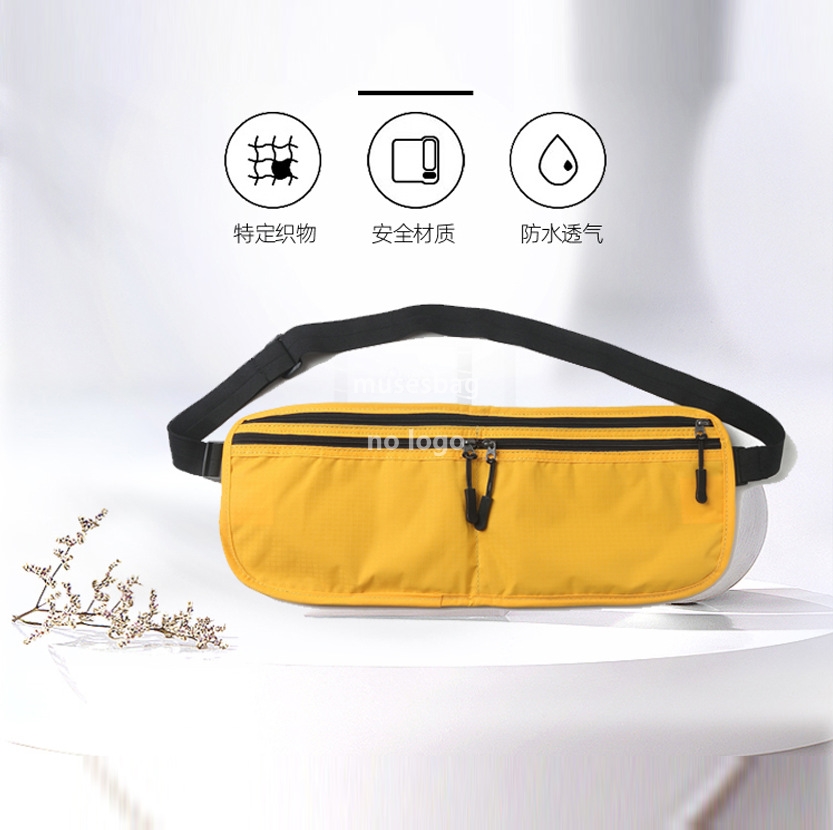 New men's bag three documents bag multi-purpose crossbody bag small bag Fanny pack travel bag running bag