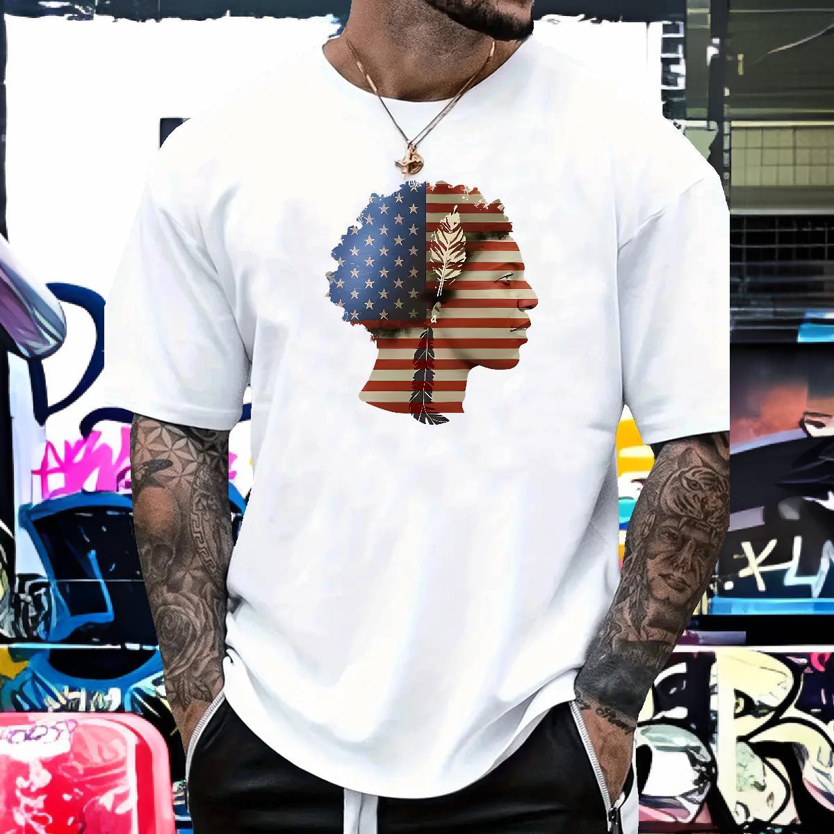 Custom Man T Shirts portrait Tees Shirts 230g Pure Cotton Anime Printing Street Comfortable Oversized O Neck Short Sleeves Men Tees