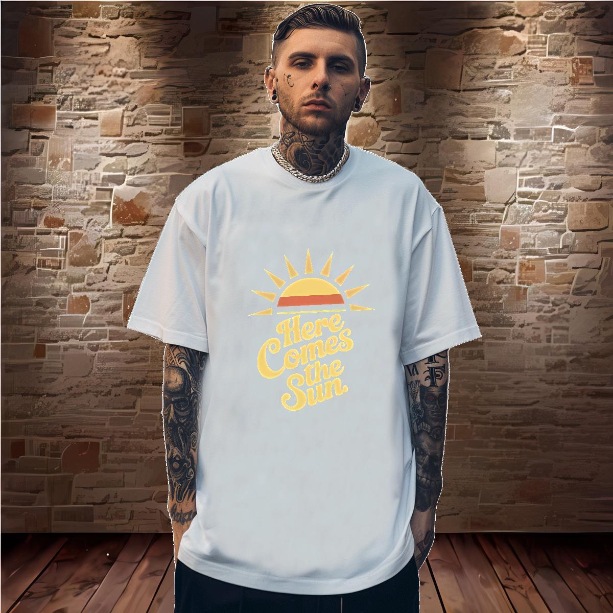 Factory Direct T Shirts Men letter Tops Tees 100% Cotton 230g High Street Hip Hop Brand Custom Print Plus Size Breathable Crew Neck Men Clothes T-Shir
