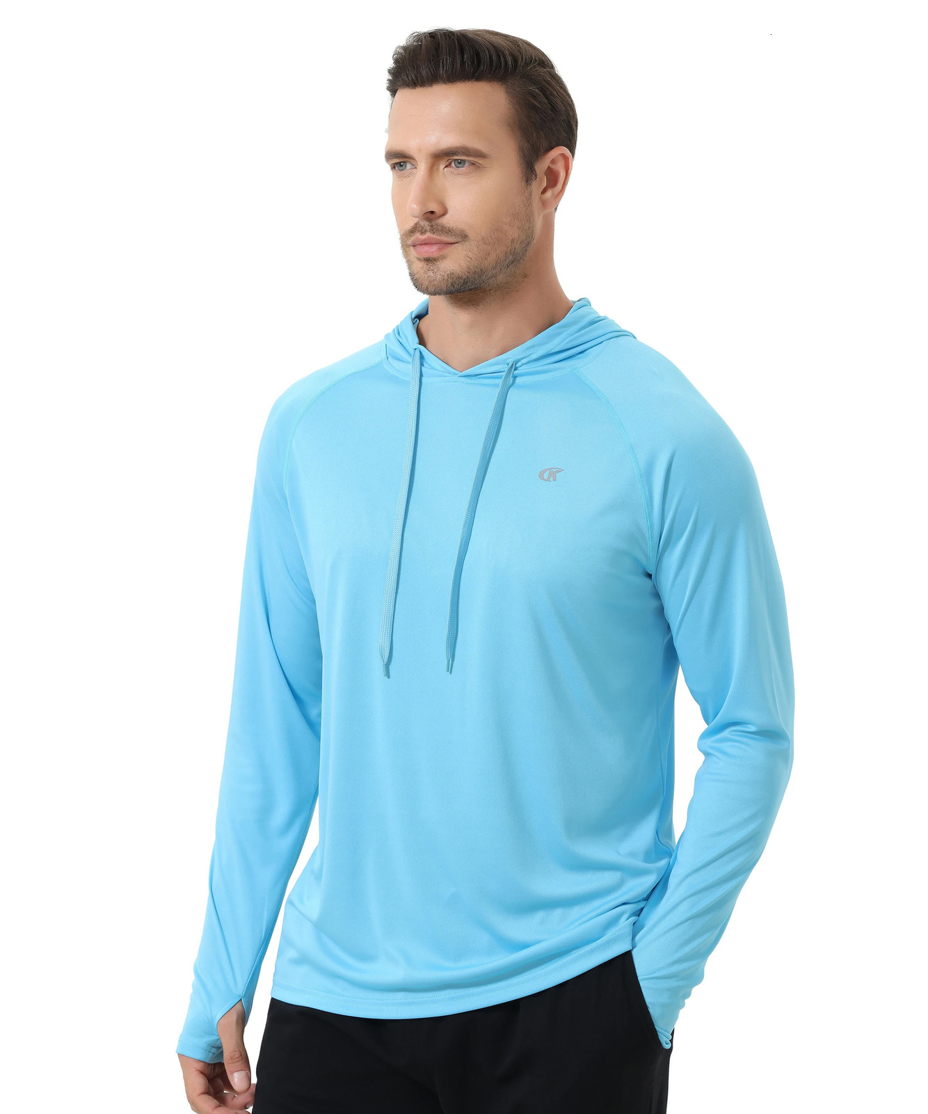 Summer Men Fishing Shirts Cooling Hoodie Mens Long Sleeve UPF 50 Rash Guard Tracksuit Running Hiking Jogger Shirt y240819