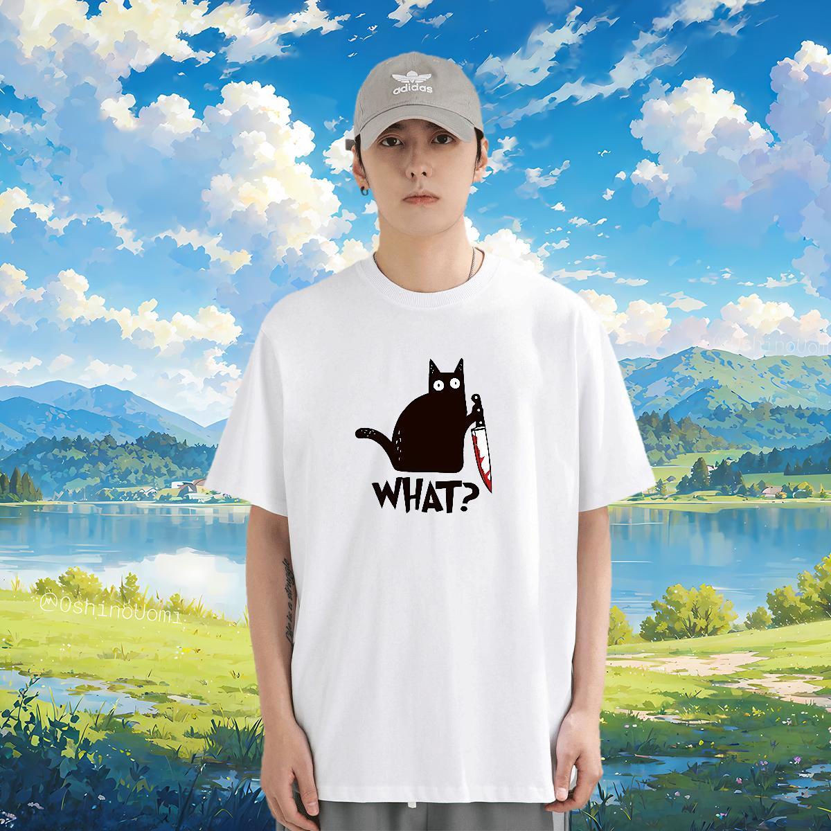 T shirt 100% Cotton 230g cat Beach Breathable Soft DIY Printed Mens Tshirts Fashion Designer Cool Design Tee Shirt