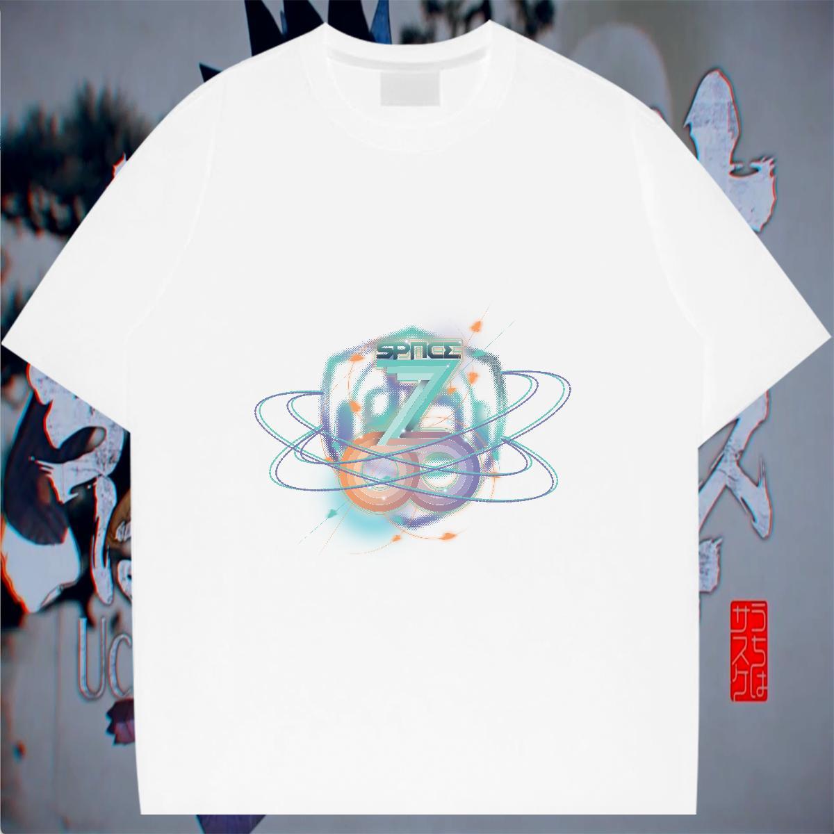 Classic Couples T Shirts 230g Pure Cotton Outdoor technology DIY Breathable Crew Neck Stylist T-Shirts for Men Polos