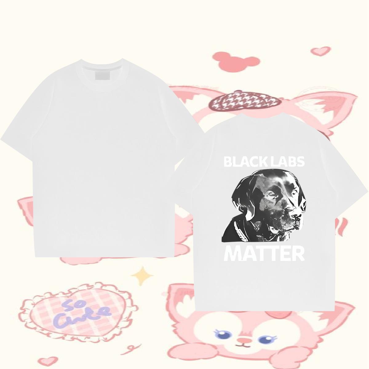 Designer T Shirts Men 230g Cotton dog Casual Beach Clothes Breathable Wholesale Men Tops Tees Custom Printed