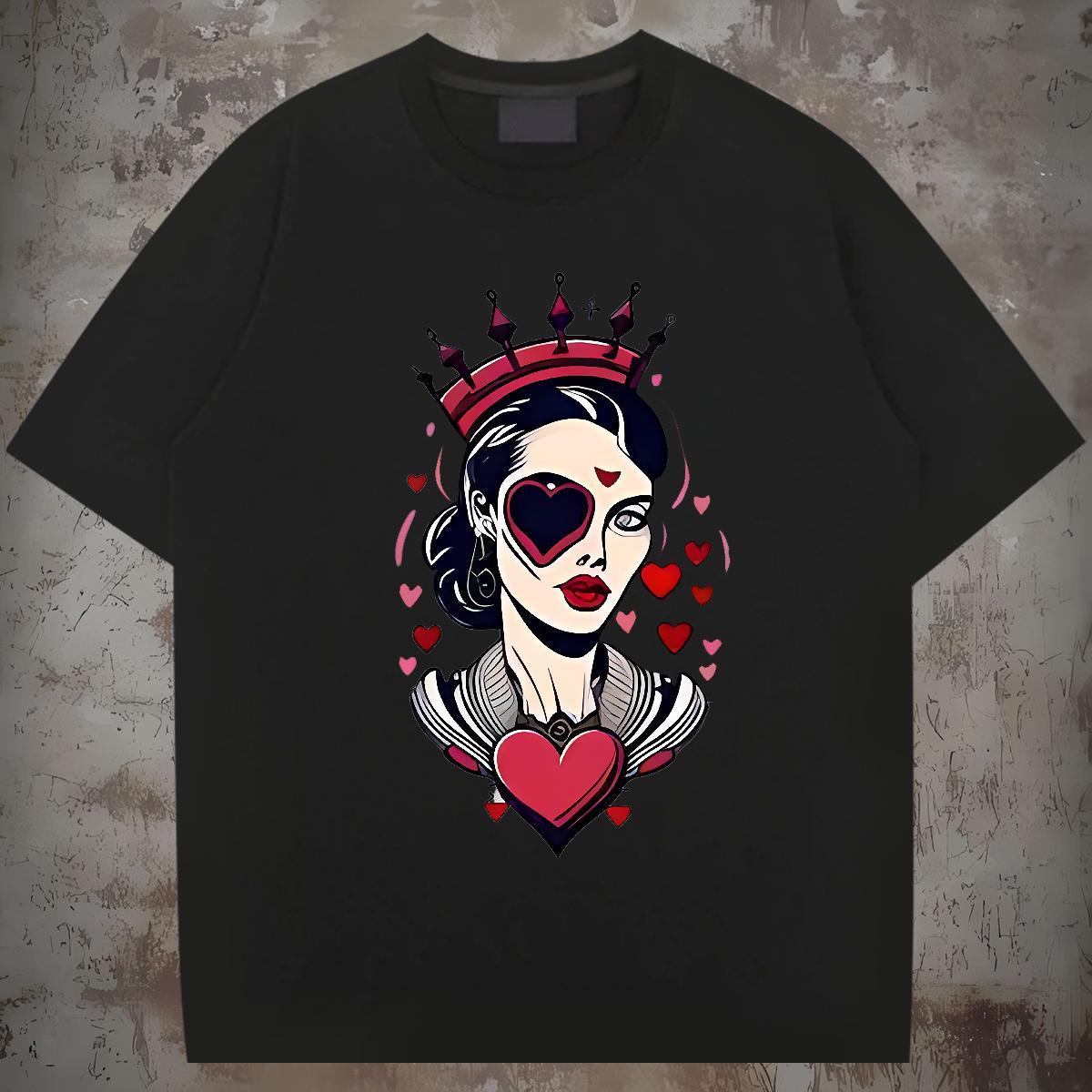 T Shirt For Man 230g Cotton portrait Hip Hop Street Pure Cotton Customized Print Tshirt for Man Woman Fashion Design Soft Clothings