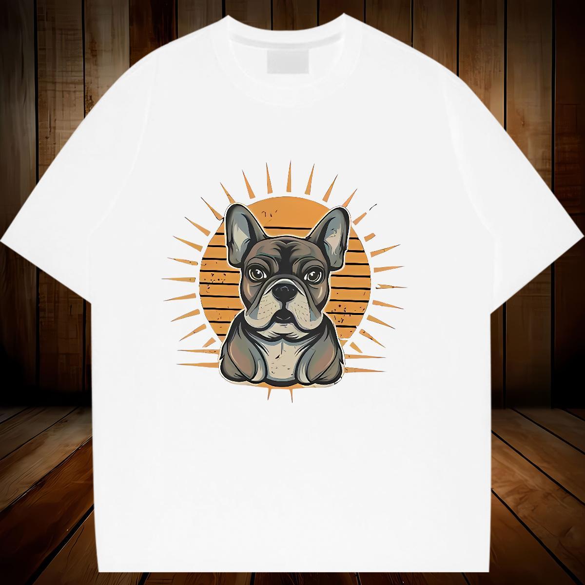 Unisex T-Shirts for Women Breathable Soft Tshirt for Man Woman Plus Size Custom dog Outdoor 230g Pure Cotton 2024 Casual Tshirts