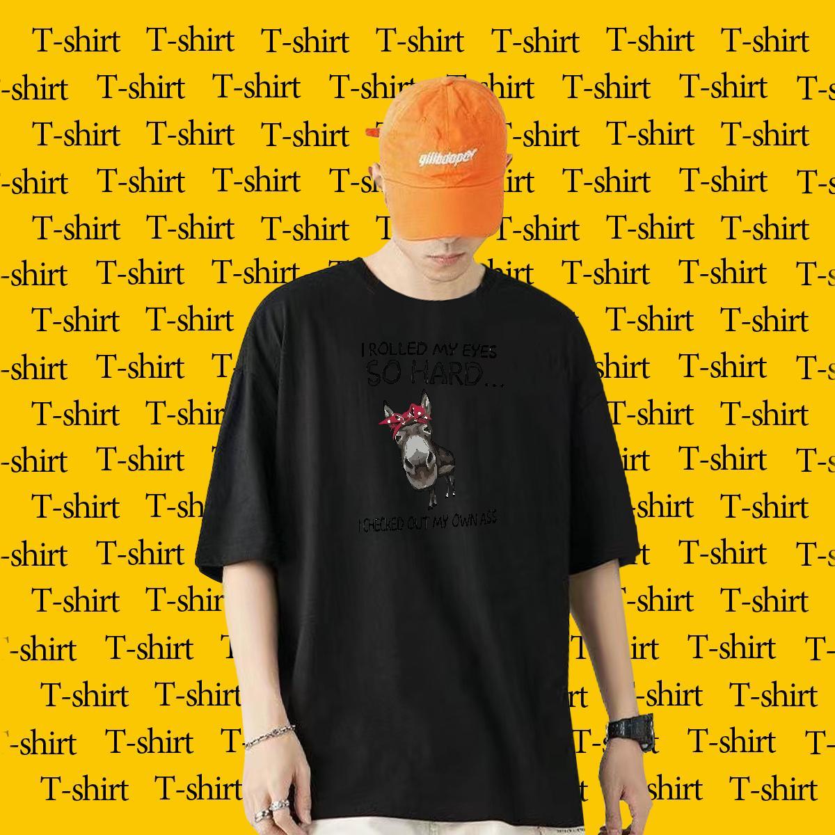 Designer T Shirt For Man 230g Cotton horse Street Polos Crew Neck Free Shipping Men Clothes T-Shirt Custom Big Size