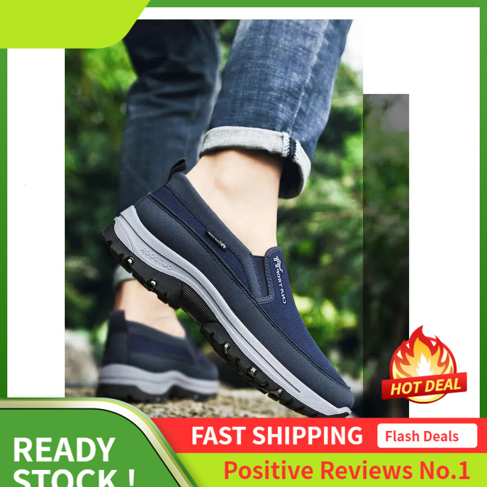 S Men Ddmysports Mesh Sports Plus Size Breathable Comfortable Walking Slip On Shoes Triple Black Free Shipping Outdoor ports ize lip hoes hipping