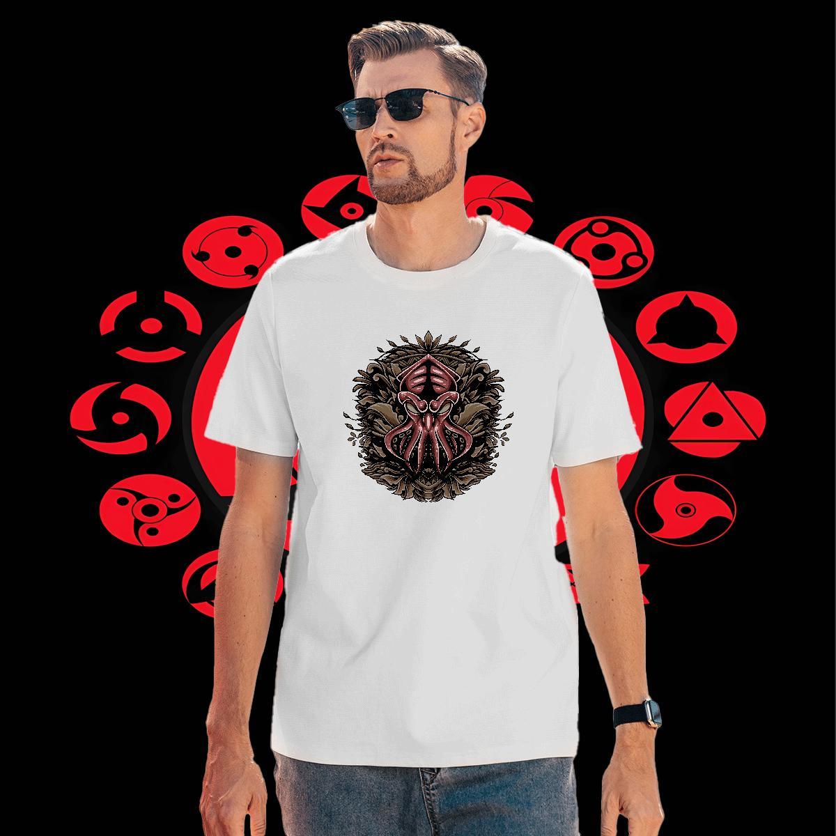 High Quality Couples T Shirts 100% Cotton 230g Street Casual octopus Customized Breathable Short Sleeve Fashion Designer T Shirt For Man Tees Shirts