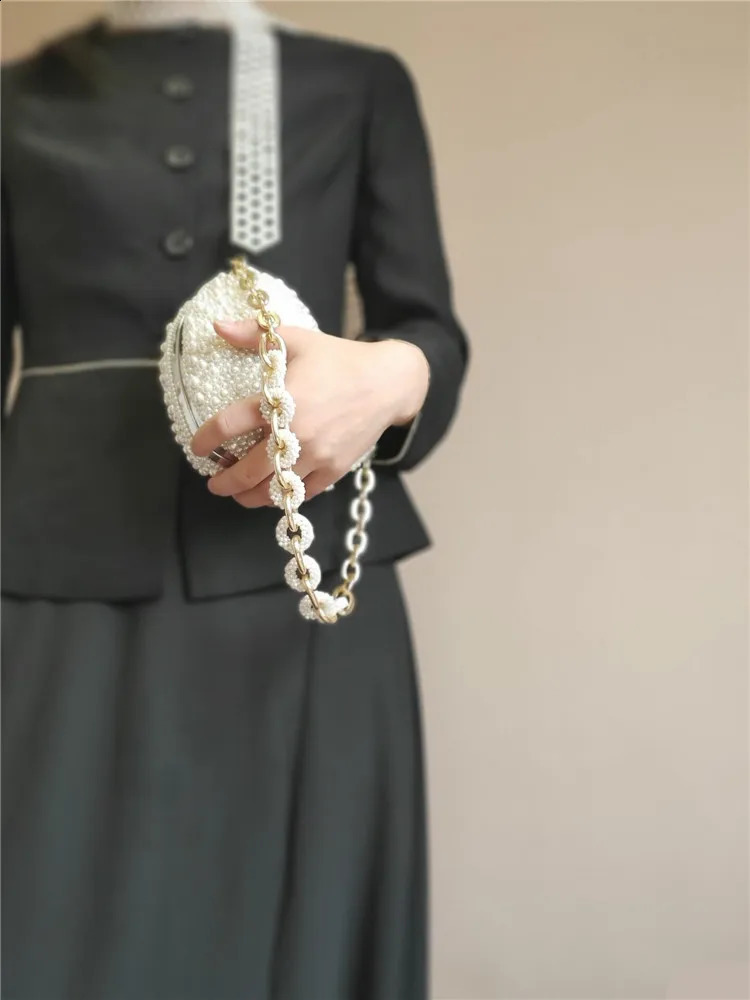 pearl Pearl shoulder strap bag womens handbags evening Day clutch small handbag bride party with handle 240805