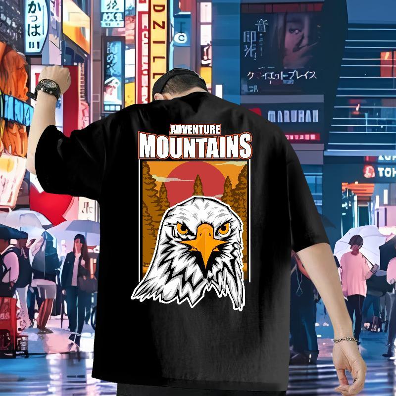 2024 New T-Shirts 230g Pure Cotton eagle Street Tees Short Sleeve Soft Designer Tshirt for Man Woman Plus Size Cartoon