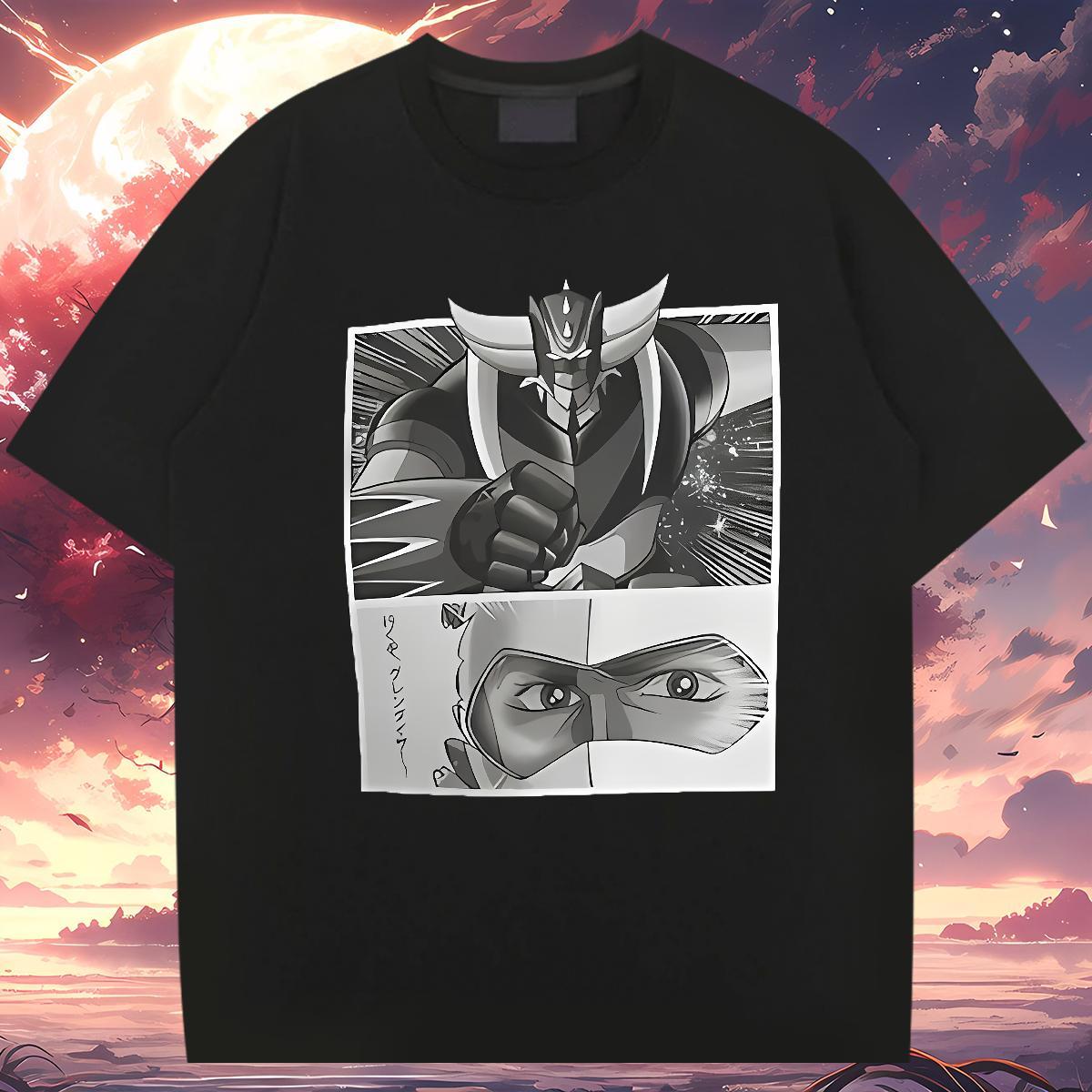 T-Shirts for Men 230g Cotton cartoon Anime Printing Street O Neck Short Sleeves Asian Size Tshirt for Man Woman Designer Fashion Free Shipping Clothin