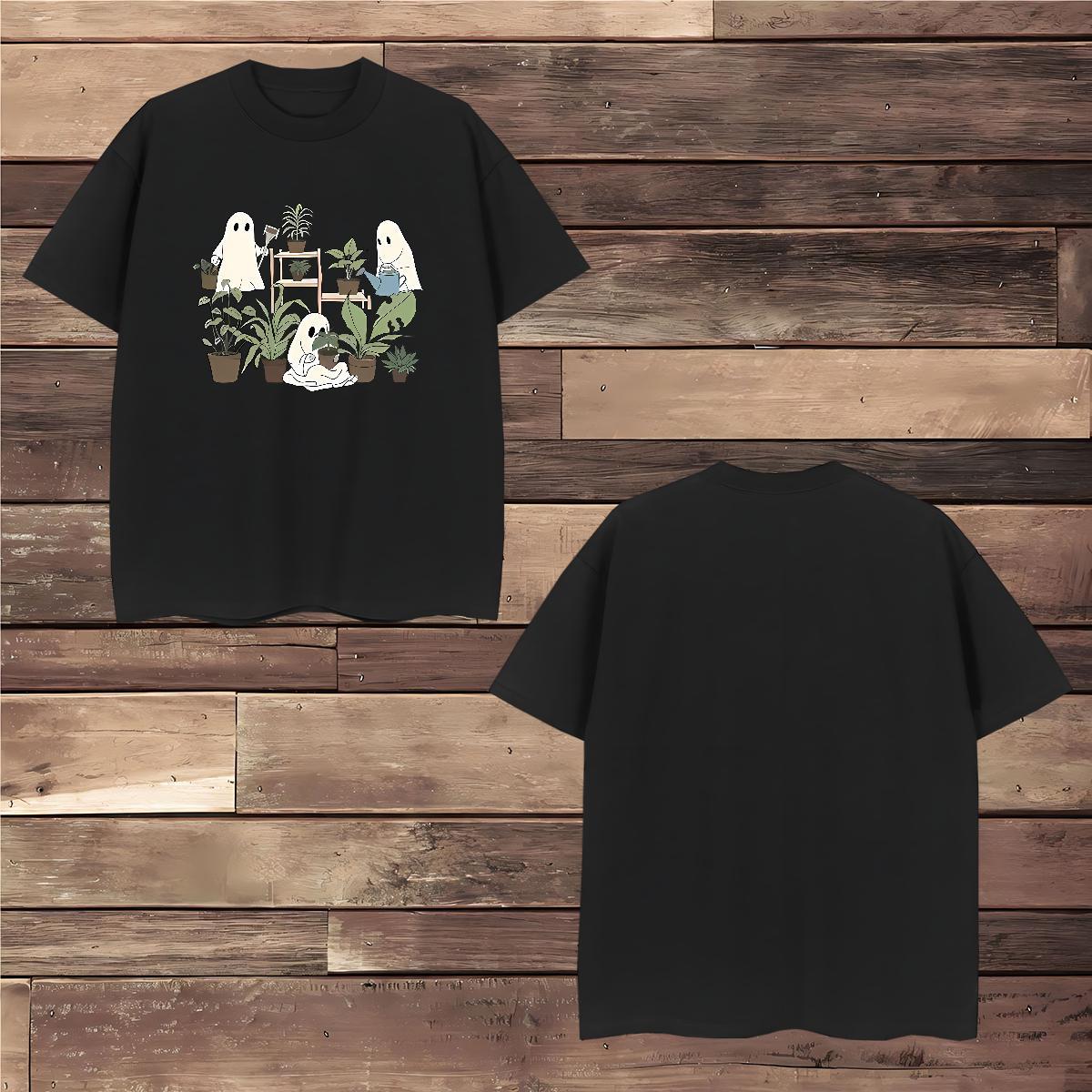 DIY T Shirt For Man 230g Pure Cotton halloween Street Tops Tees O-Neck Short Sleeve Classic Couples T Shirts Skull