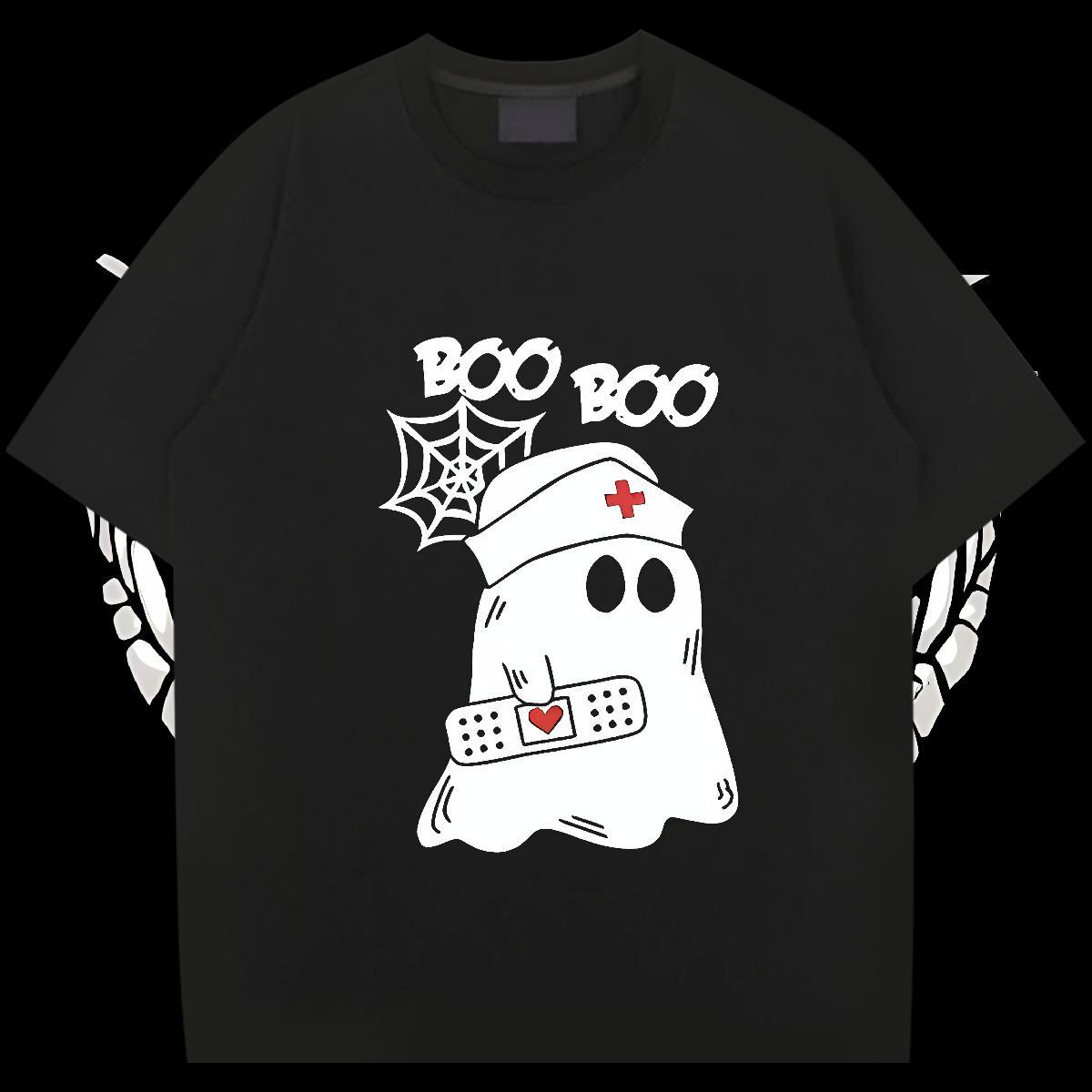 Custom Man T Shirts 230g Cotton halloween Casual Clothings Short Sleeve Soft Comfortable Couples T Shirts Custom Anime