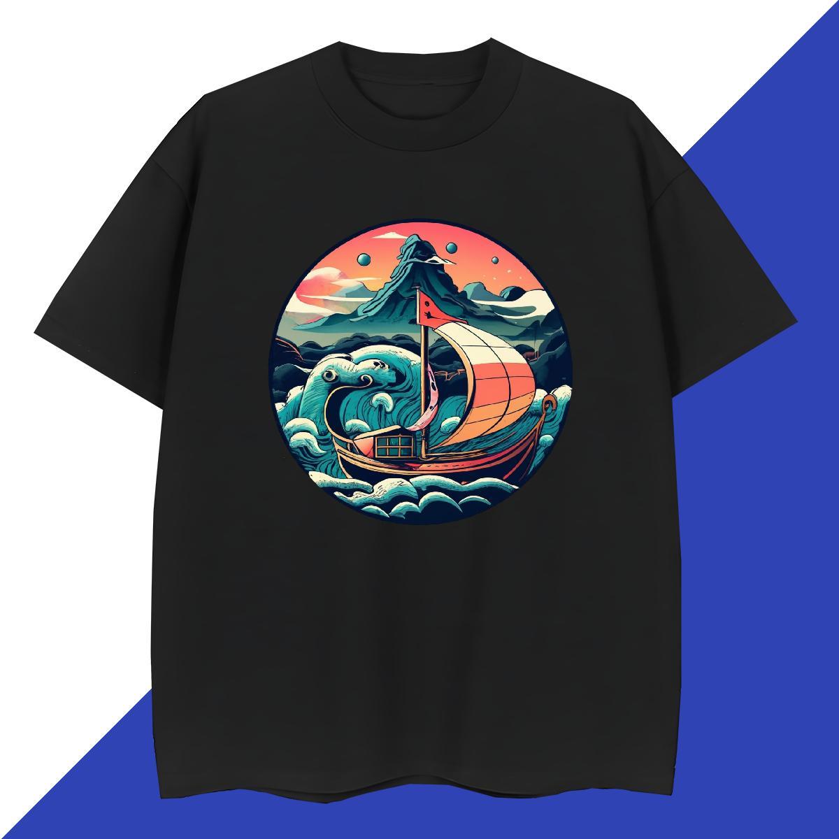 Loose Fit Couples T Shirts 230g Cotton High Street Hip Hop beach Oversized Breathable Crew Neck Custom Man T Shirts Tees