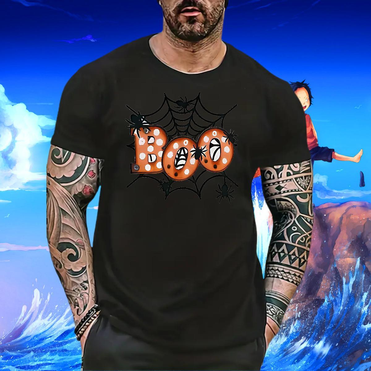 2024 DIY T shirt 230g Pure Cotton spider web Hip Hop Tees Shirts O Neck Short Sleeves Loose Men Tshirts Custom Big Size