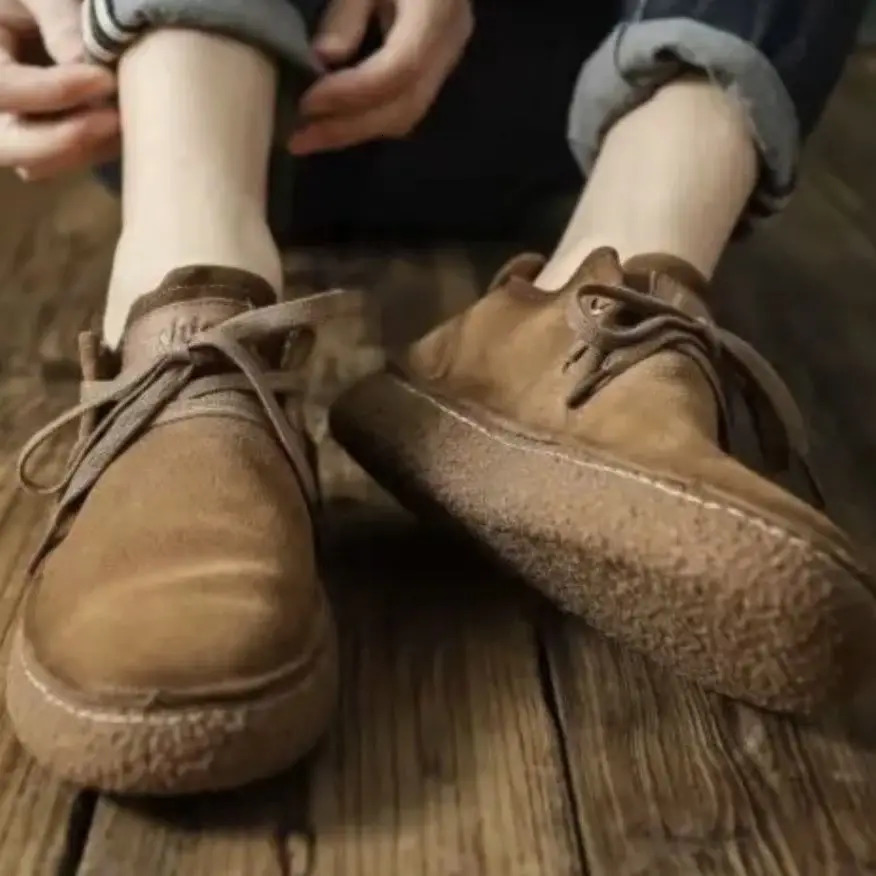 Mens retro casual real cowhide leather shoes with non slip soles classic sewing comfortable sliding club party shoes for spring and summer 240802