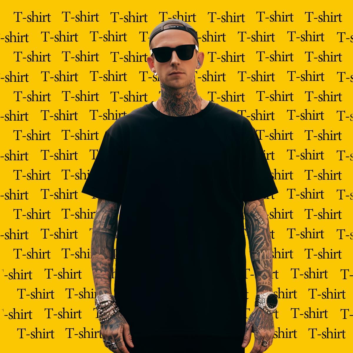 Men T Shirts 100% Cotton 230g Geometric line Casual Breathable Crew Neck Custom Printed Tshirt for Man Woman Designer Soft Wear