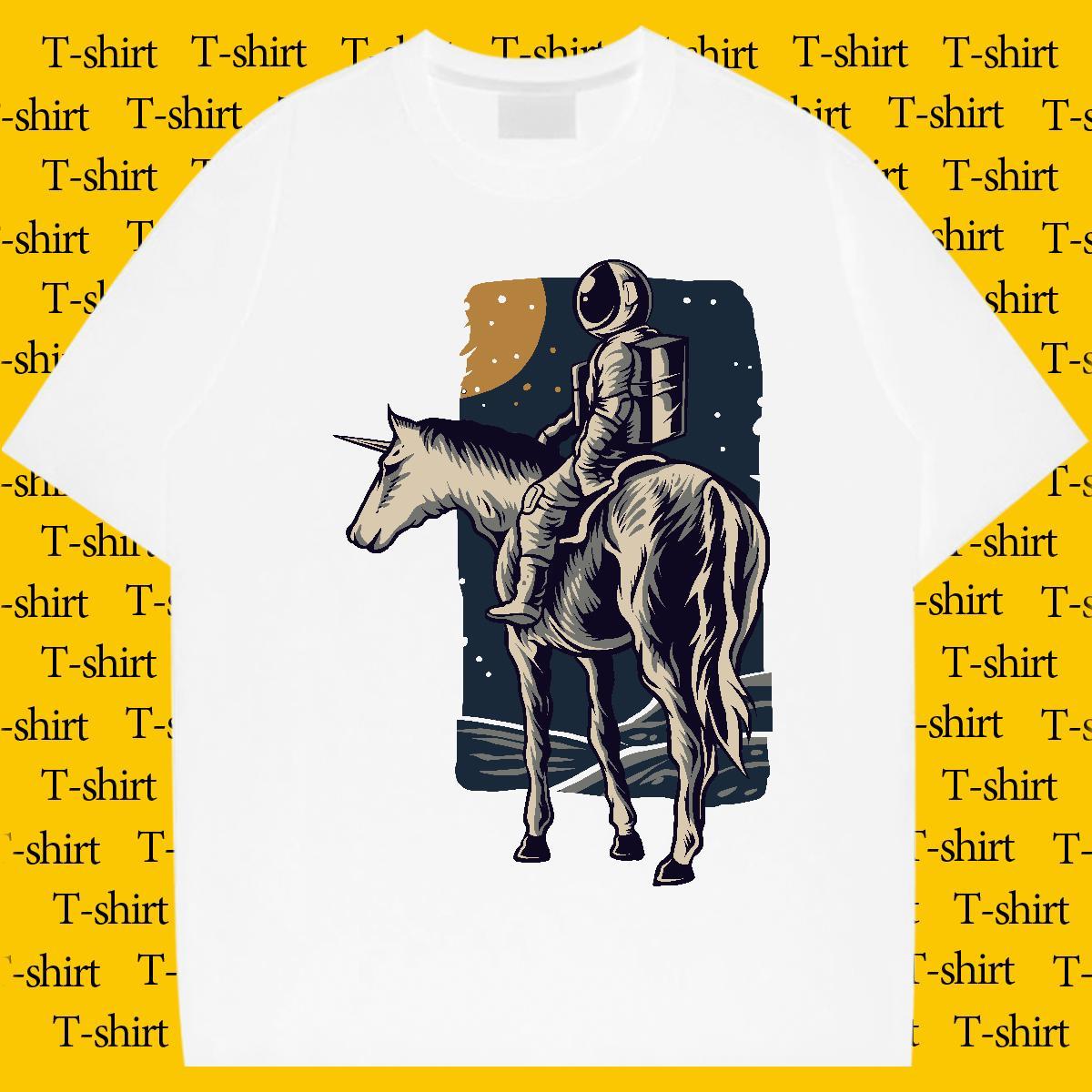 DIY Customized Men Tees 230g Pure Cotton Sports Casual universe Breathable Soft Mens T Shirts Loose Fit Black White Polos