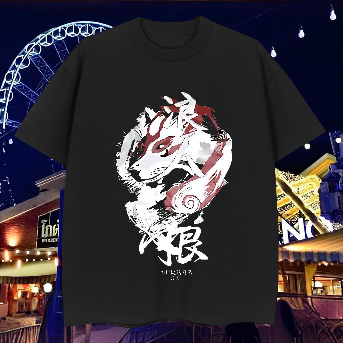 T shirt 230g Pure Cotton Line Dragon Daily Outfit Breathable Short Sleeve Custom Printing Tshirts DIY Customized Comfortable Polos