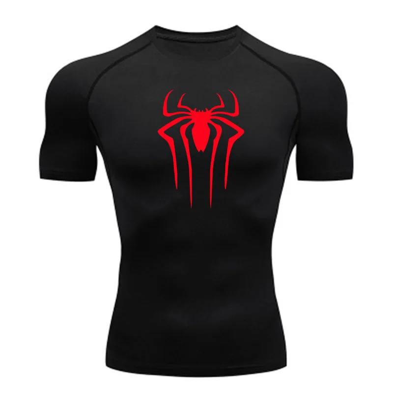 Compression Shirt Men Fitness Gym Super Hero Sport Running T-Shirt Rashgard Tops Tee Quick Dry Short Sleeve T-Shirt For Men i240806