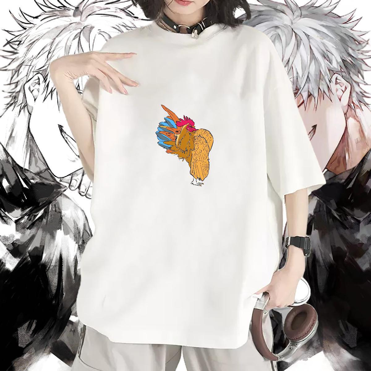 Lady Women T Shirts Short Sleeve O-Neck Women Tshirts Customized Print chicken Street Casual 230g Pure Cotton 2024 Casual Top Tees