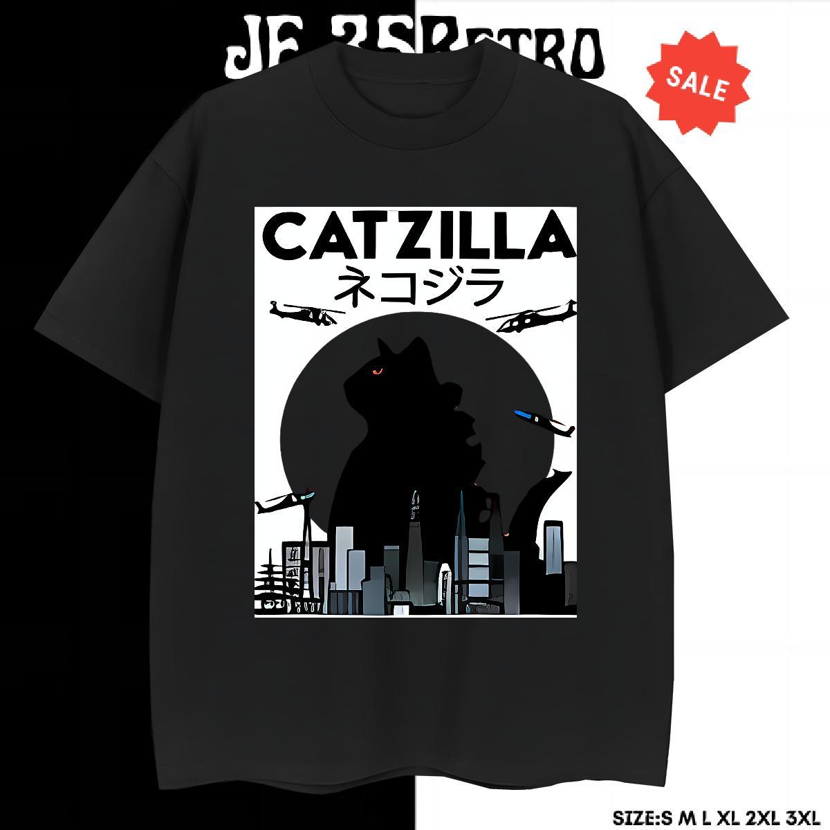 Loose Mens Tshirts 230g 100% Cotton cat T-Shirts for Men Hip Hop Street Round Neck Short Sleeve Custom Print Plus Size Fashion Tops