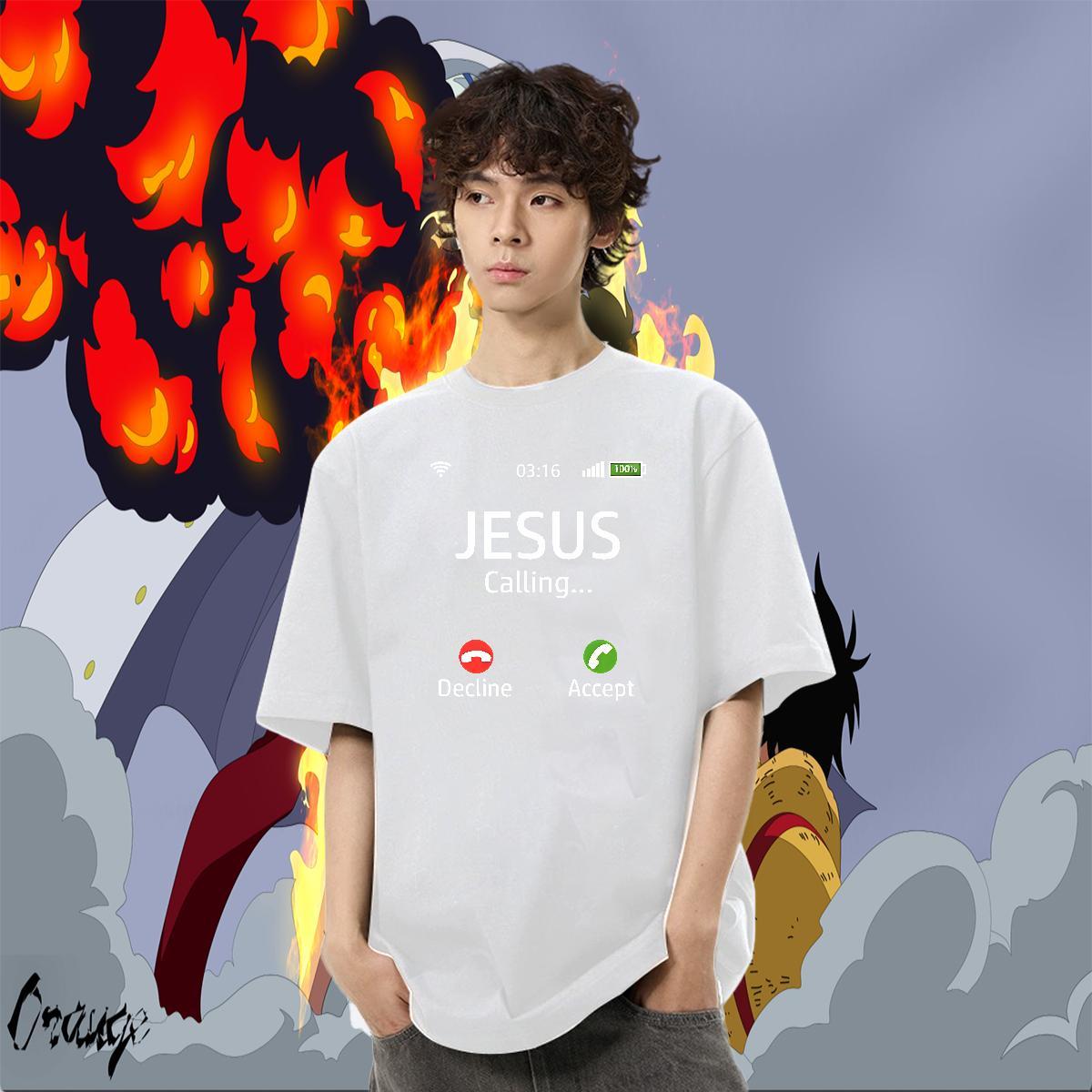 Cool Design Tshirts 230g 100% Cotton Daily Wear letter Cartoon Printing L-4XL Crew Neck Fashion New T shirt Tops