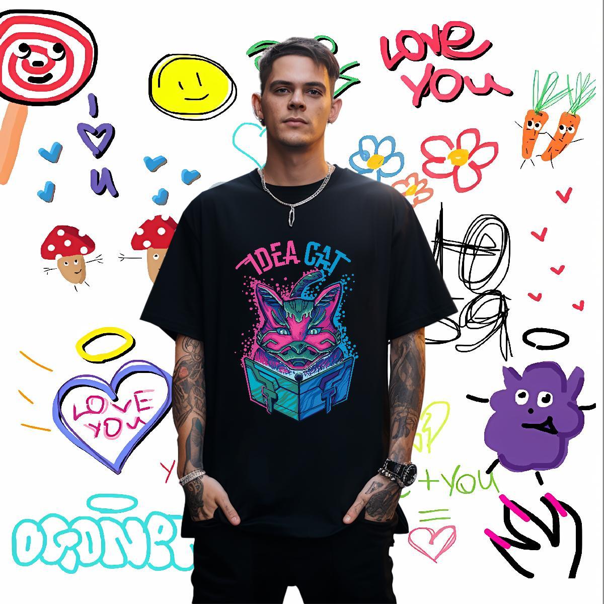 TOP Quality Men Tops Tees 230g Cotton letter T shirt Street wear Hip Hop O Neck Short Sleeves Customized Classic Casual Clothings