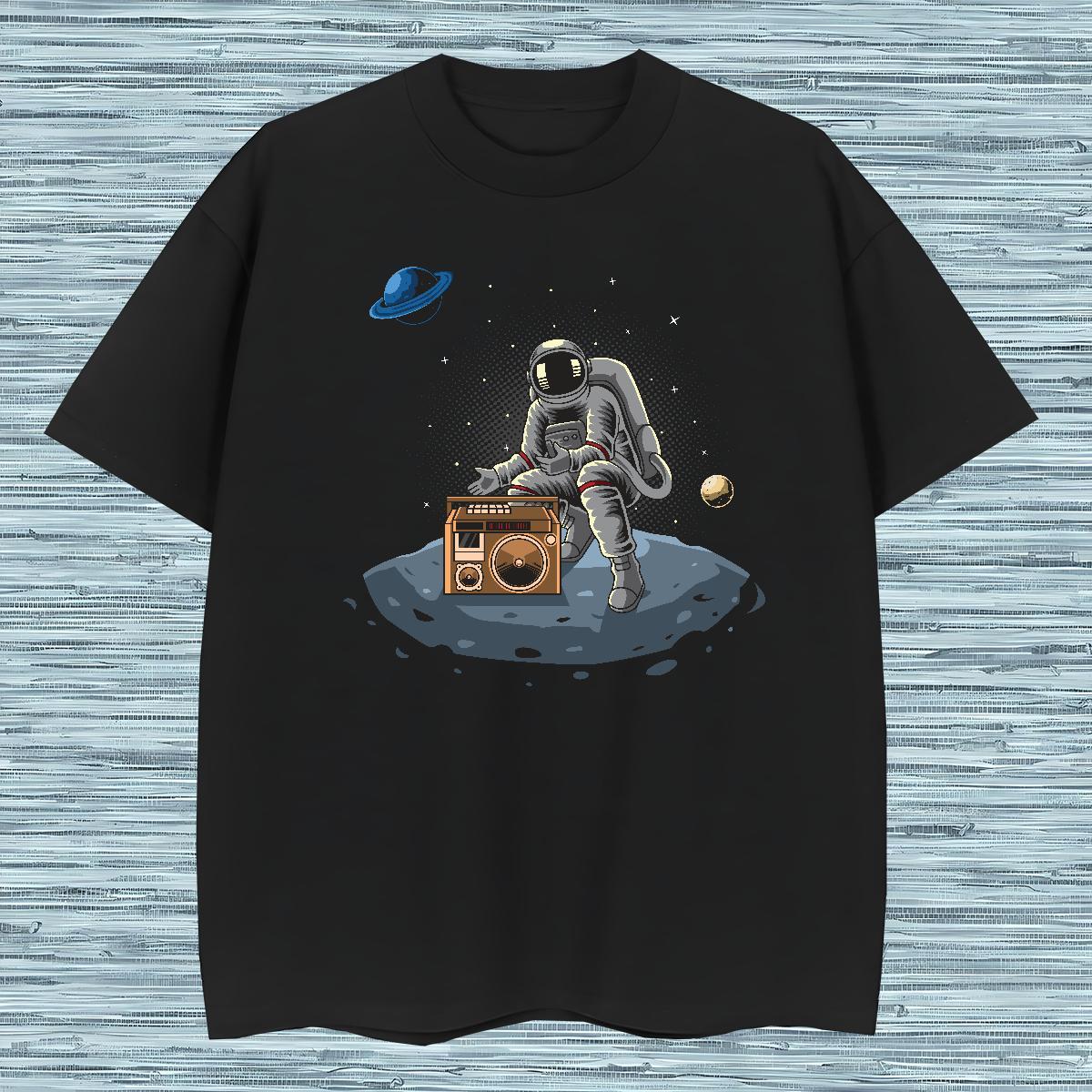 Mens T Shirts 230g Pure Cotton universe Spring Summer Breathable Crew Neck DIY Printed Tshirts Customized High Quality Tops Tees