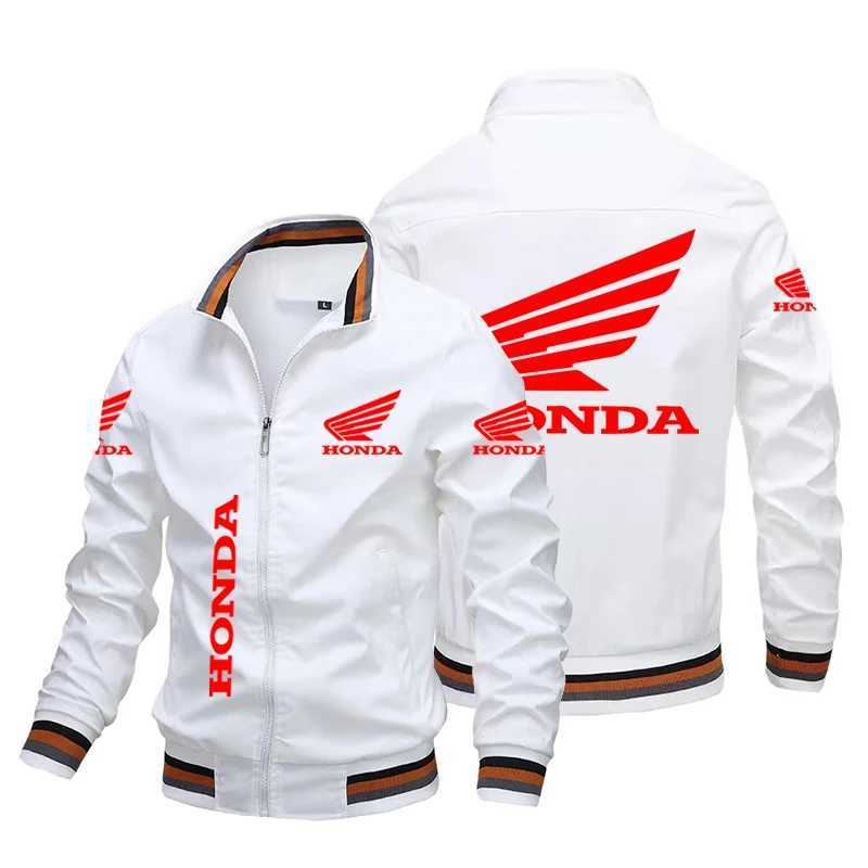 Men's Jackets Honda Red Wing HRC Racing Print Men Women Jacket Windbreaker 2024 Autumn Outerwear Loose Motorcycle Bike Coats z240806