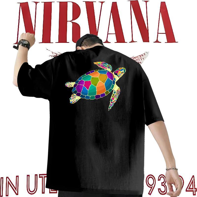 DIY T shirt 230g Cotton tortoise Daily Outfit Tops Tees Breathable Short Sleeve Classic Men Clothes T-Shirt White Plus Size