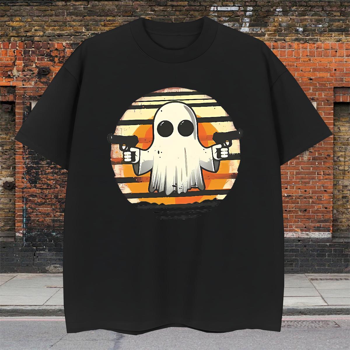 Free Shipping Couples T Shirts 230g Pure Cotton little monsters T-Shirts for Men Hip Hop Street O-Neck Short Sleeve DIY 2024 Tops