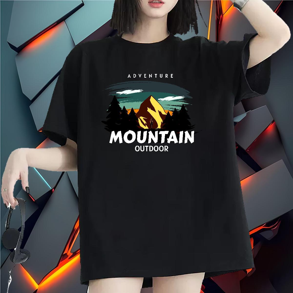 Designer Nice Woman T Shirts O-Neck Short Sleeve Tshirt for Man Woman Black Oversized tree Sports Casual 230g Pure Cotton Brand Clothings