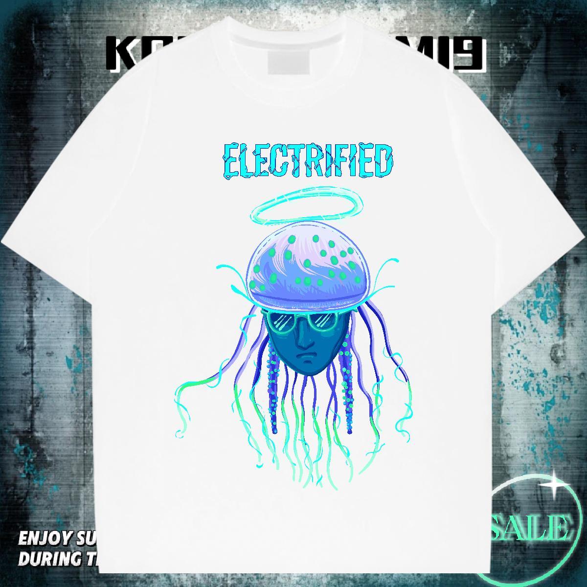 Unisex Men Clothes T-Shirt 100% Cotton 230g Beach ET Oversized Breathable Crew Neck Fashion Designer T-Shirts for Men Wear