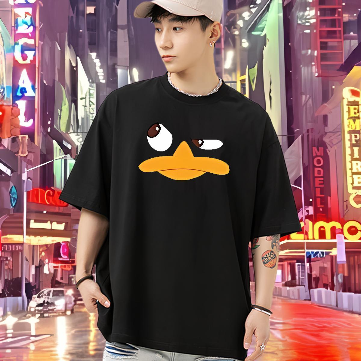 New T shirt 230g Cotton duck Sport Tops O Neck Short Sleeves Popular Men Tees Custom Print Oversized