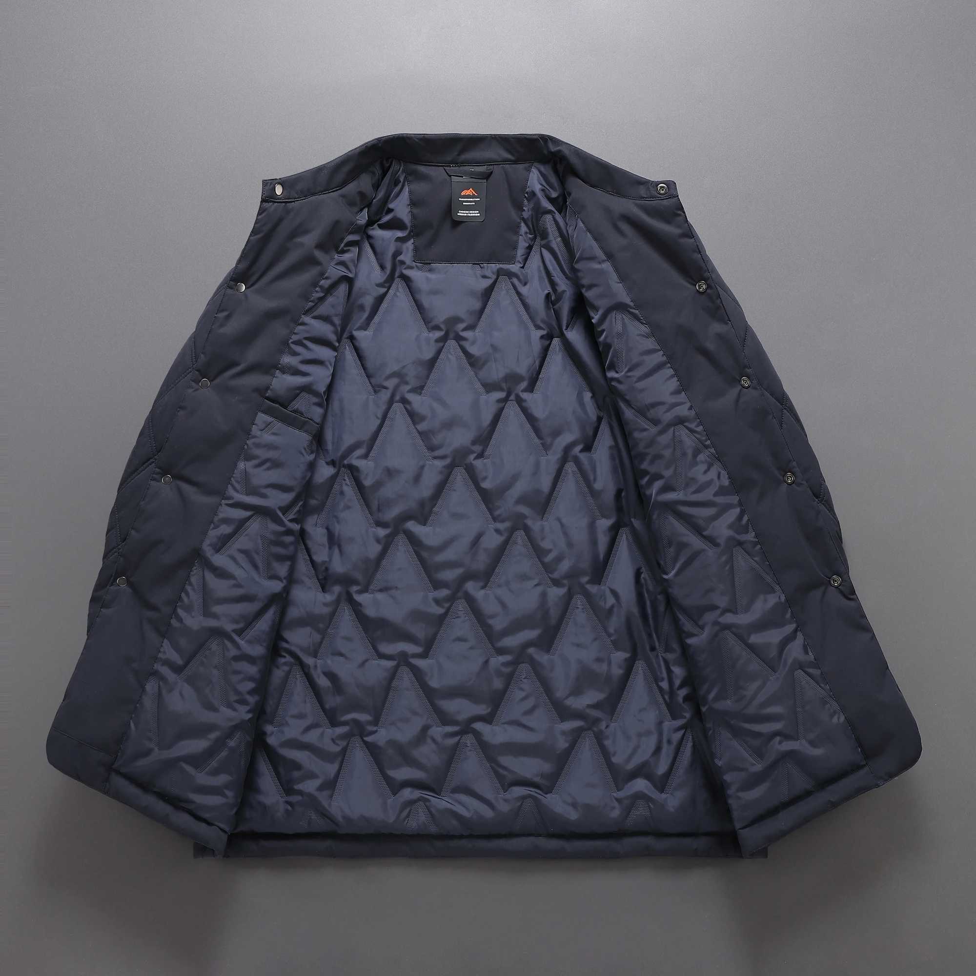 Men's Jackets Autumn and winter middle-aged men warm collar business leisure dad padded clothes z240806