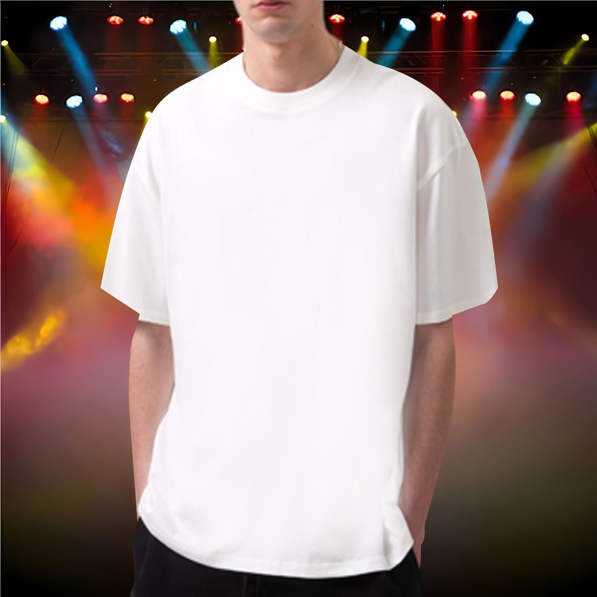 2024 DIY T Shirts Men 230g Cotton cat Casual Clothings Breathable Crew Neck Unisex Men Tees DIY Printed