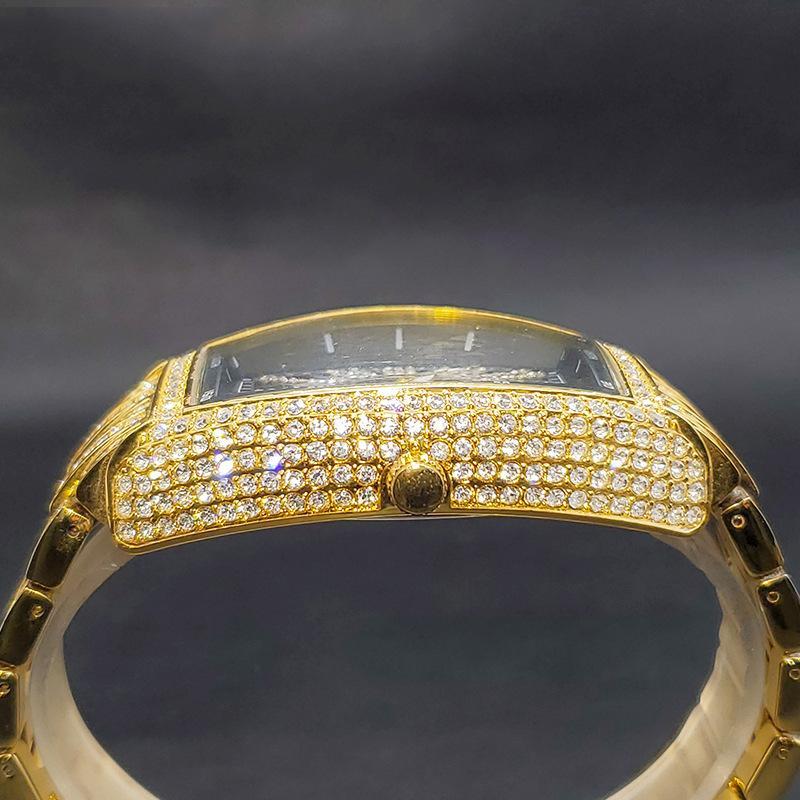 starry frank watch full dia barrel style high-end men's wormhole concept hip-hop trend free shipping