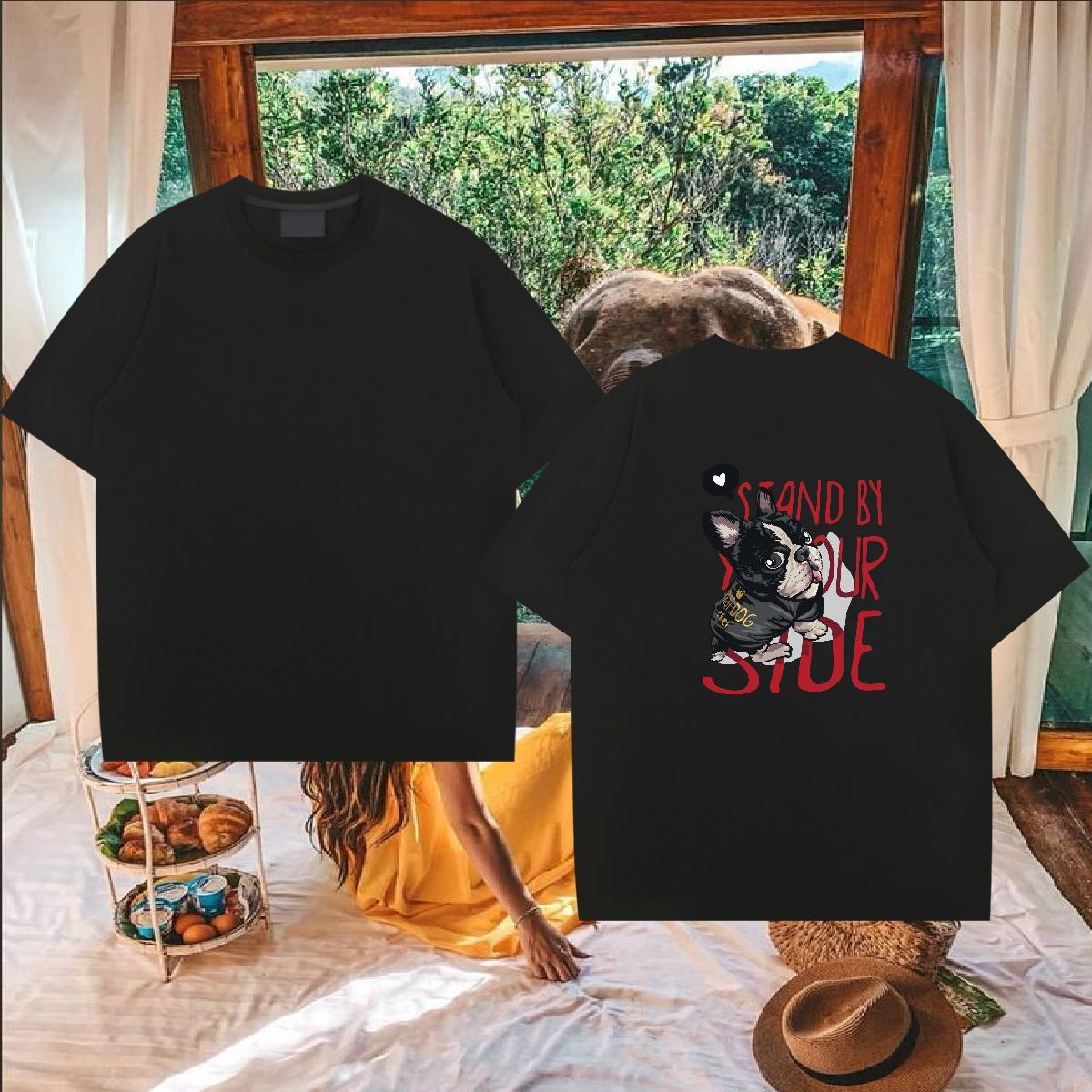 2024 DIY Mens T Shirts 230g 100% Cotton Hip Hop Wear Breathable Short Sleeve Wholesale Tshirts DIY Anime