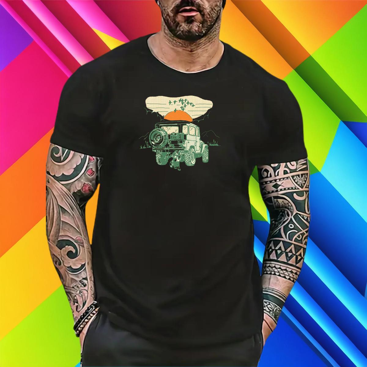 Soft Tshirts 230g Cotton Casual Daily Wear car Custom Printing Pure Cotton New Arrival T Shirts Men Tops Tees