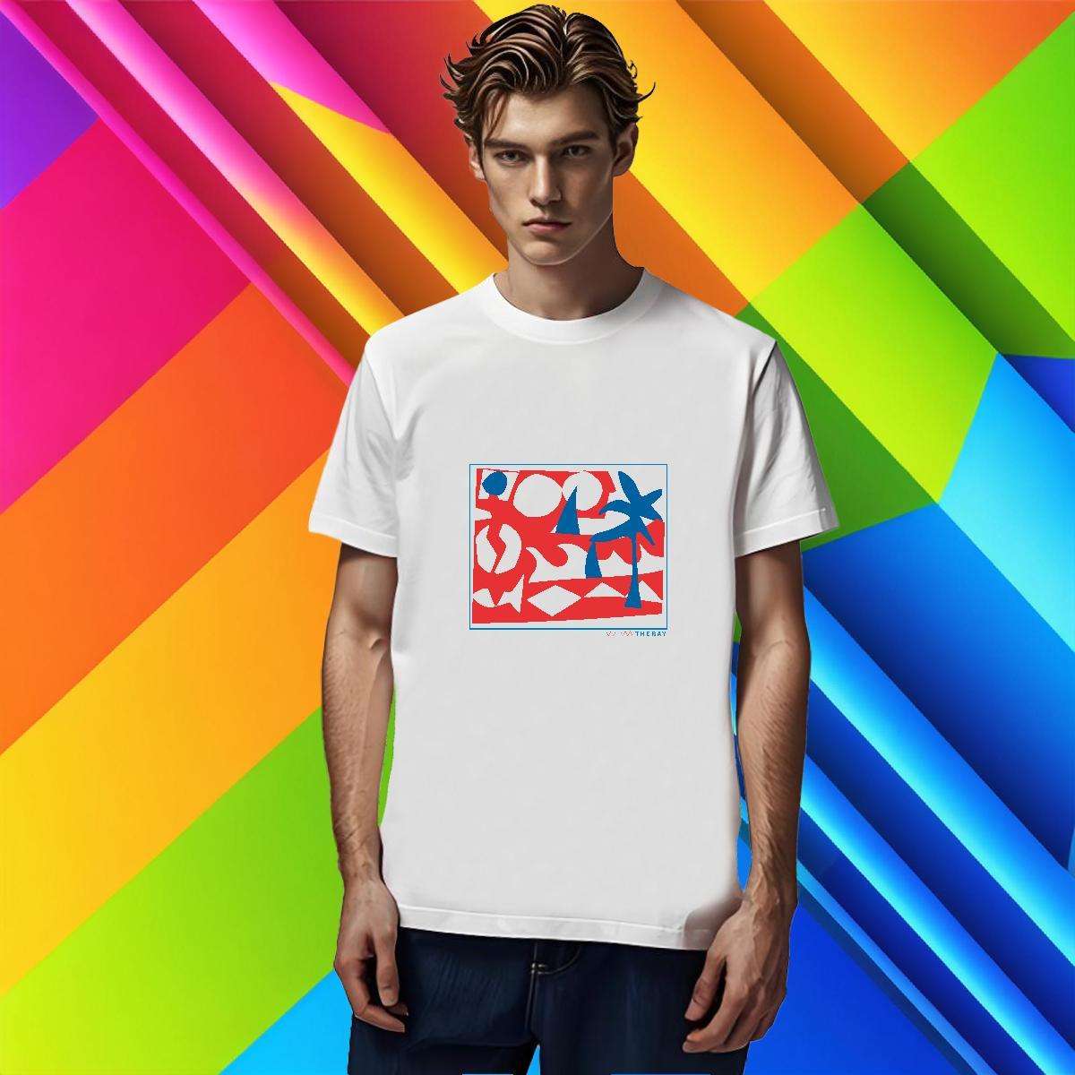 T Shirts Men 230g Cotton handpainted Anime Printing Street Pure Cotton White Plus Size Tshirt for Man Woman 2024 Cool Wear